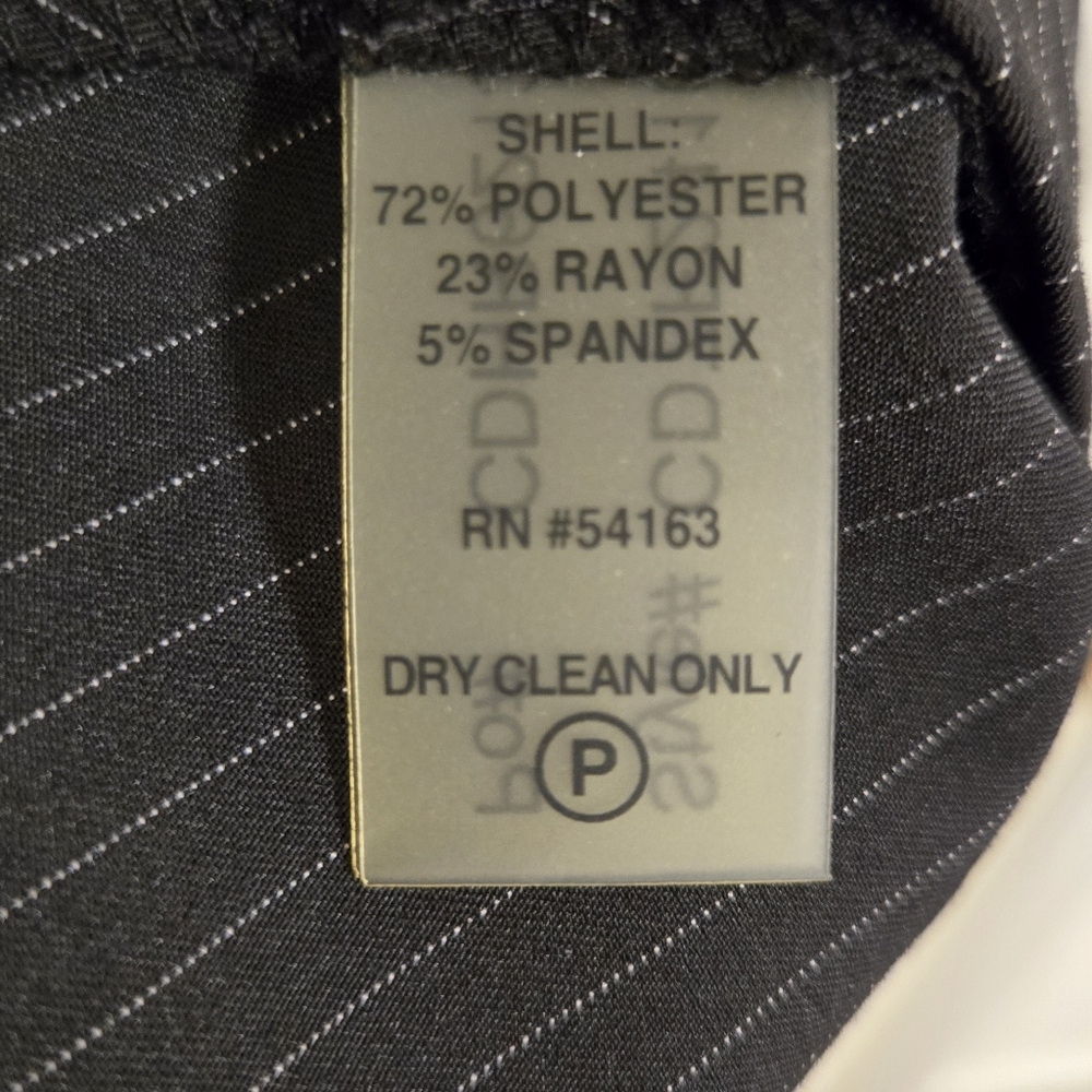 Calvin Klein Black White Pinstrip Fit And Flare Dress NO SIZE TAG - Picture 9 of 11